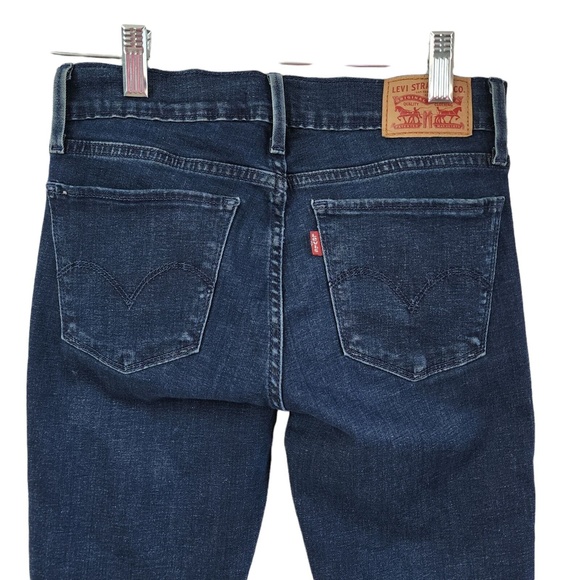 Levi's 710 Super Skinny Stretch Jeans Women's Size 27 Zipper Ankle - Picture 4 of 12